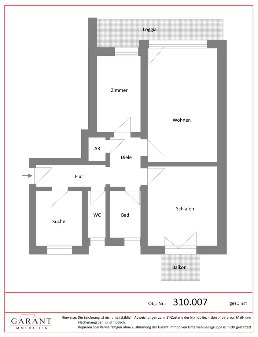 Renovierte 3 Zimmer-Wohnung in attraktiver Lage von Augsburg-Hochfeld – 86159 Augsburg, 86159 Augsburg – Vorschaubild 7