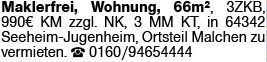 3-Zimmer Mietwohnung in Seeheim-Jugenheim (64342)