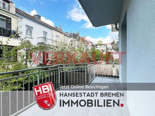 Flüsseviertel / Exklusive 3-Zimmer-Erdgeschosswohnung mit Balkon in Bestlage