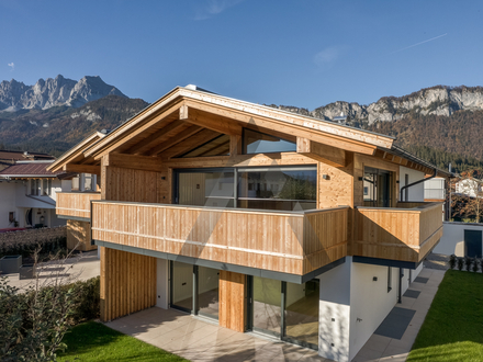 Neubau Chalet in sonniger Ruhelage mit Kaiser & Horn Blick