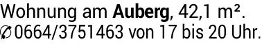 Mietwohnung in Auberg (4170) 42m²