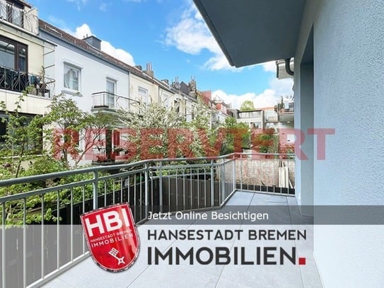 Reserviert // Flüsseviertel / Exklusive 3-Zimmer-Erdgeschosswohnung mit Balkon in Bestlage