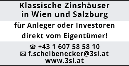 Klassische Zinshäuser in Wien und Salzburg