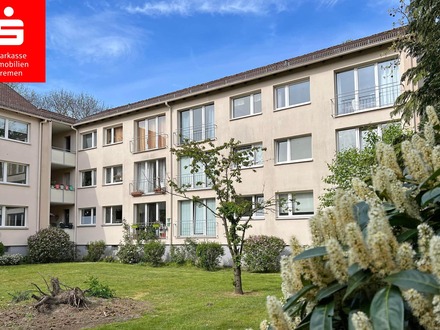 Bremen Neu-Schwachhausen: Lichtbeschenkte Dachgeschosswohnung mit 2 Zimmern und Loggia!