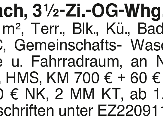 Erbach, 3 1/2-Zi.-OG-Whg.