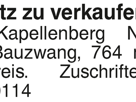Bauplatz zu verkaufen