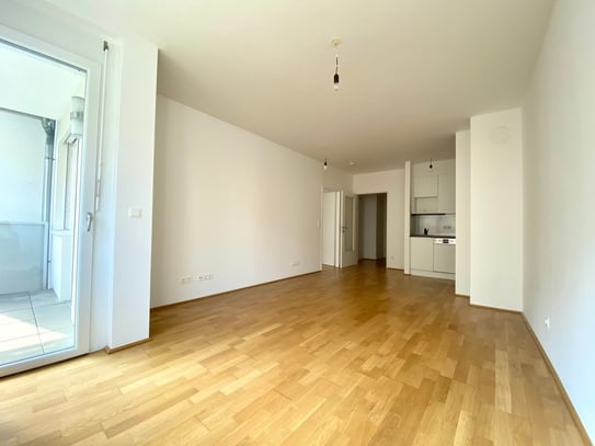 Ab Februar 2025: helle 2-Zimmer-Neubauwohnung | Innenhof | Balkon | Kellerabteil | mit Garagenplatz!