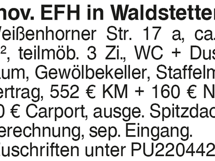 renov. EFH. in Waldstetten