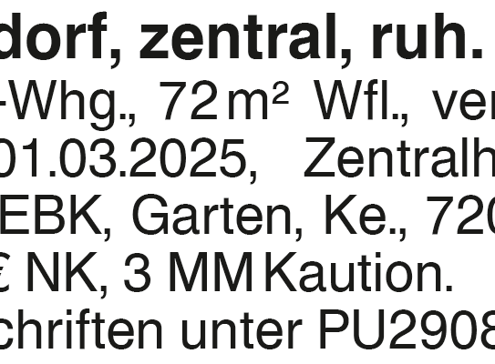 Donzdorf, zentral, ruh. Lage