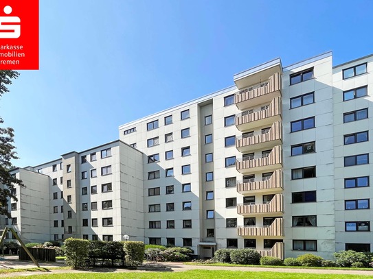 Bremen-Lesum: Sonnendurchflutete Eigentumswohnung mit Loggia, Balkon, Stellplatz und Schwimmbad