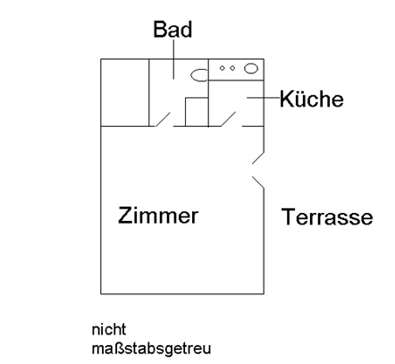 1 Zimmer-Appartement mit Terrasse in zentrumsnaher Halbhöhenlage in Stuttgart-Nord