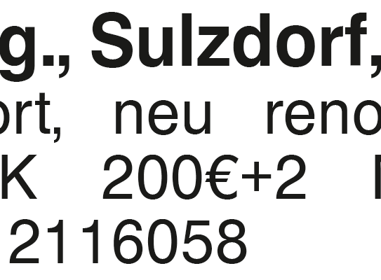 3-Zi.-Whg., Sulzdorf 75m2