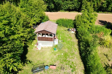 Blick auf die Hütte