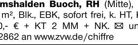 Remshalden Buoch, RH (Mitte), ca. 90 m², Blk., EBK, sofort frei, k. HT,...