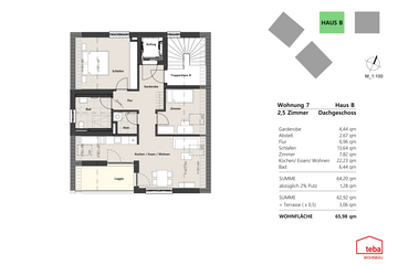 Wohnung 7 - DG Haus B