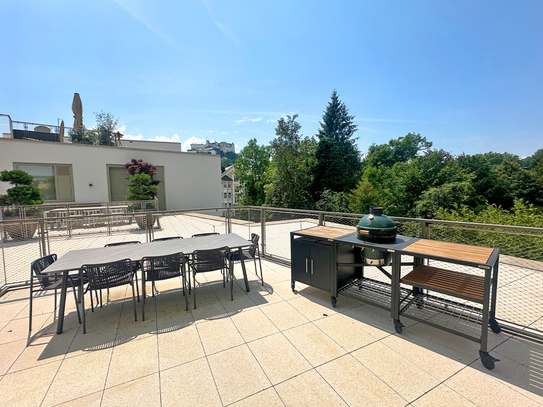 State of Art: Residieren mit XXL Terrasse, Festungsblick - Koffer packen und einziehen!