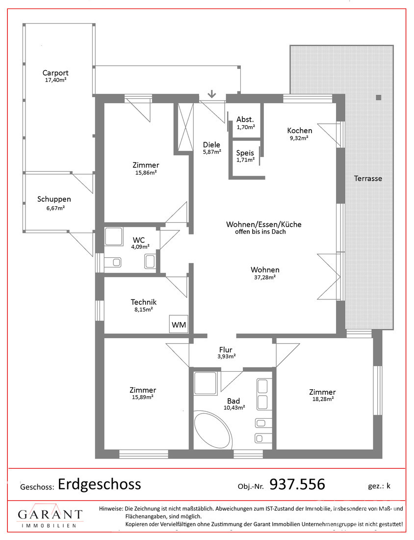 Attraktives Domizil auf einer Ebene mit Garten und Carport! – 88356 Ostrach, 88356 Ostrach – Vorschaubild 7