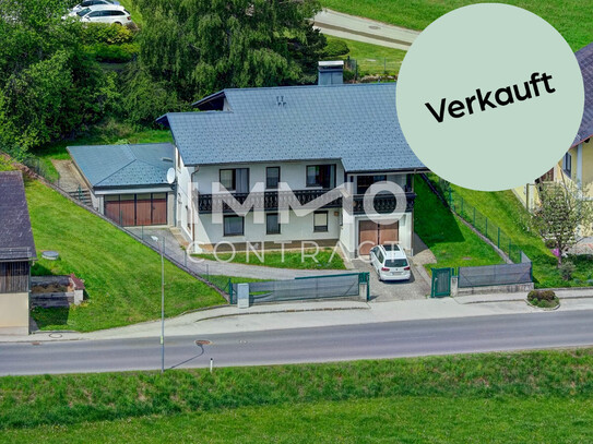 Einfamilienhaus mit Einliegerwohnung und tollen Ausblick, sowie 2 Garagen