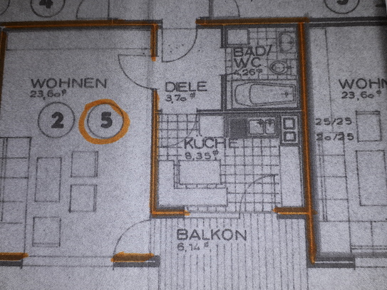 Helle 1,5 Zimmerwohnung mit Südbalkon, in 74080 HN-Böckingen