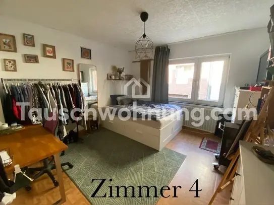 [TAUSCHWOHNUNG] 4-Zimmer-Wohnung: WG-geeignet, Balkon, Wohnzimmer, Garten