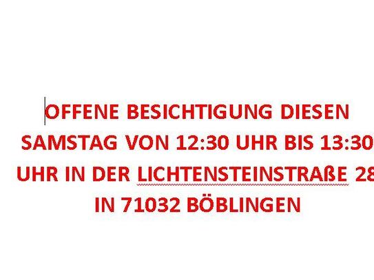 "OFFENE BESICHTIGUNG DIESEN SAMSTAG- 3-FH in Böblingen zu verkaufen"