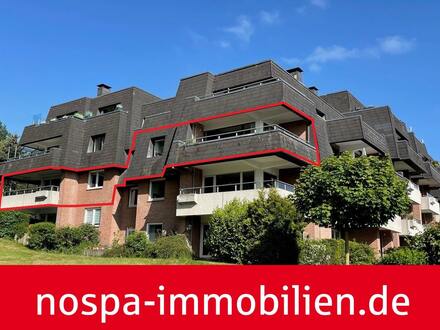 Traumhafter Blick über die Förde! Große Eigentumswohnung mit 2 Balkonen und Tiefgaragenstellplatz