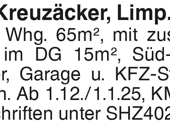 SHA-Kreuzäcker,Limp.Platz