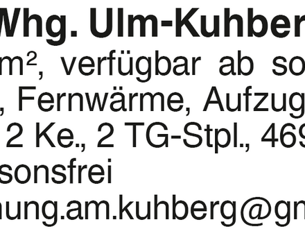 4-Zi.-Whg. Ulm-Kuhberg