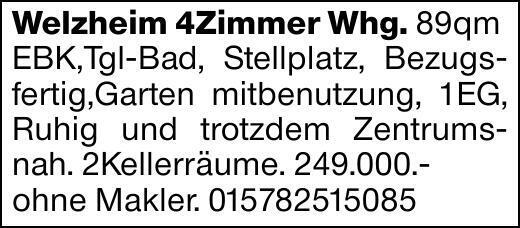 Welzheim 4Zimmer Whg. 89qmEBK,Tgl-Bad, Stellplatz, Bezugsfertig,Garten...