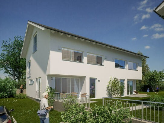 Neubauprojekt in Wilhelmskirch - Haushälfte mit Gartenanteil