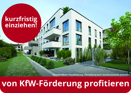 Elegante, sonnige Neubau-Wohnung mit 3,5 Zimmern und Terrasse in Ostfi.-Ruit