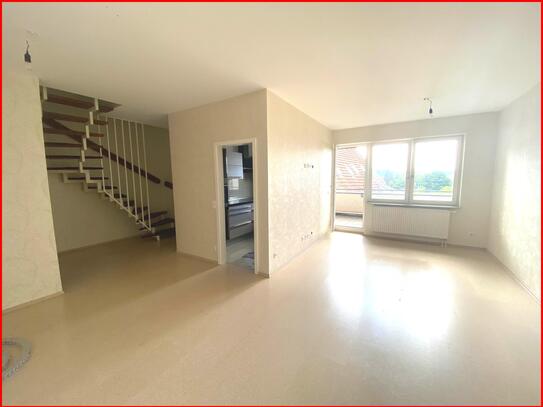 Sofort beziehbare 3-Zimmer Maisonette ETW - Balkon - TG-Stellplatz, zentrale Lage!