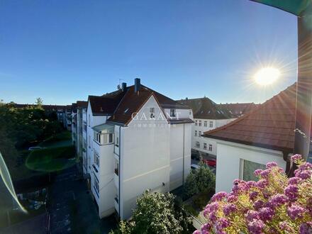 Leipzigs schöner Südwesten - tolle 2 Zimmer-Wohnung mit Balkon - Bad mit Fenster - Denkmalschutz