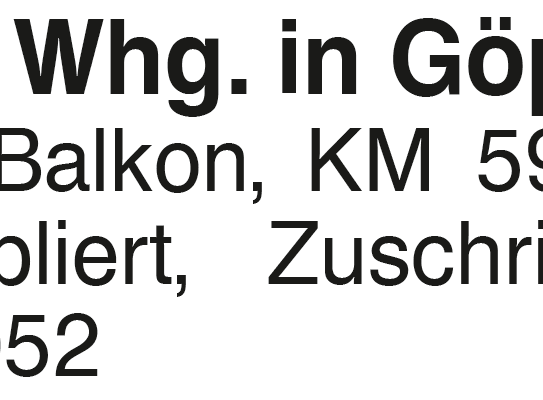 2 Zi.-DG Whg. in Göppingen
