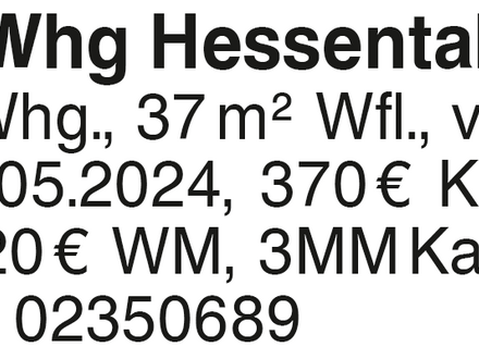 1,5 Zi. Whg Hessental