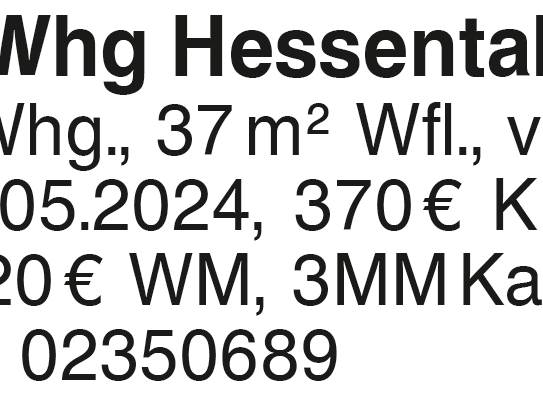 1,5 Zi. Whg Hessental