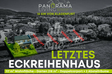 !!! LETZTES ECKREIHENHAUS !!! 10 KM von Klagenfurt: Hochwertige Neubau Reihenhäuser