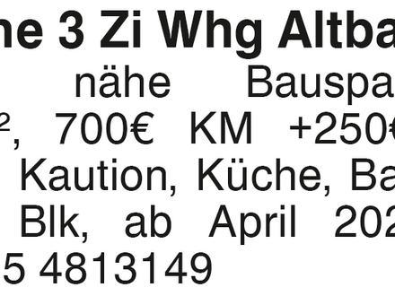 Schöne 3 Zi Whg Altbau SHA