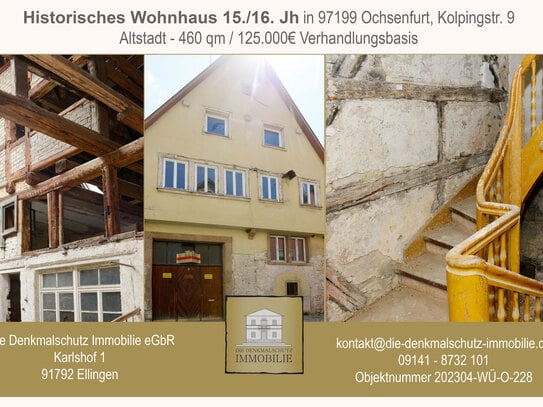 Historisches Wohngebäude in der Altstadt von Ochsenfurt