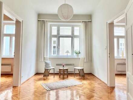 Klagenfurt - Innere Stadt: charmante 5-Zi-Altbauwohnung in zentraler Lage mit Südbalkon