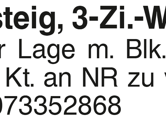 Wiesensteig 3-Zi.-Whg.