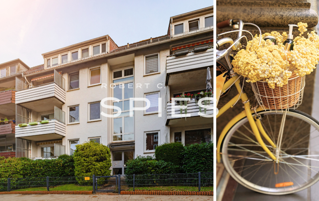 Gepflegte 3-Zimmer-Wohnung mit zwei Balkonen in Bürgerparknähe