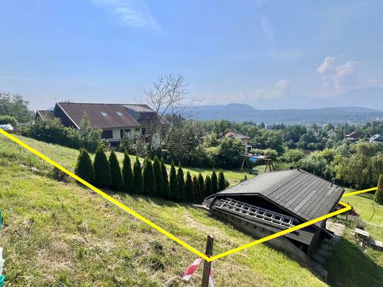 Velden am Wörthersee: Fantastischer Baugrund in unverbaubarer Hanglage mit herrlichem Karawankenblick