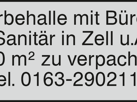 Gewerbehalle mit Büroraum