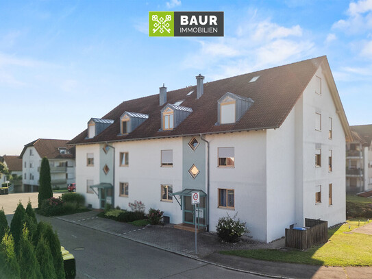 360° I Helle Maisonettewohnung in Aulendorf mit Balkon, Garage und Stellplatz