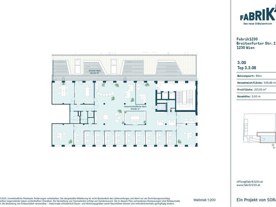 500 m² – Bürofläche mit großzügiger Terrasse!