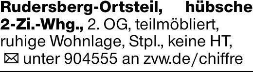 Rudersberg-Ortsteil, hübsche 2-Zi.-Whg., 2. OG, teilmöbliert,ruhige Wohnlage,...