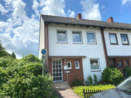 PURNHAGEN-IMMOBILIEN - Gepfl. Reihenendhaus mit Garage in ruhiger Lage von Bremen-Lesum