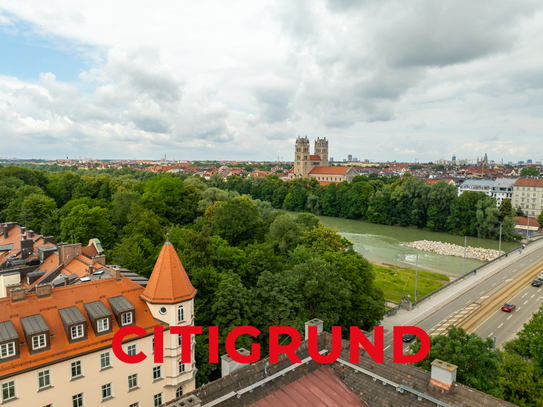 Au/An der Isar - Exklusive Altbaurarität mit ruhigem Innenhofbalkon - Erstbezug nach Sanierung!