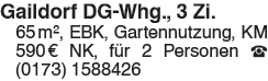 3-Zi.-DG-Whg., Gaildorf
